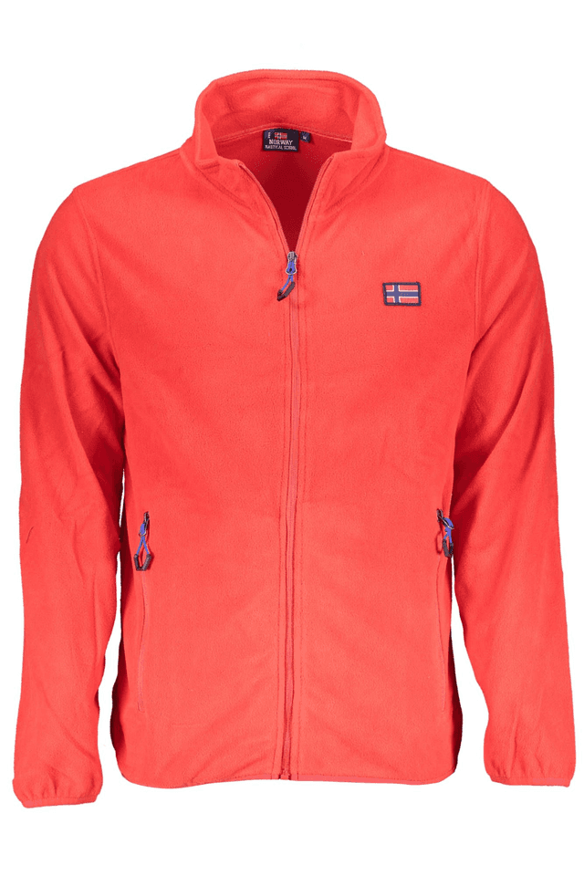 2262NORWAY 1963 FELPA CON ZIP UOMO ROSSO