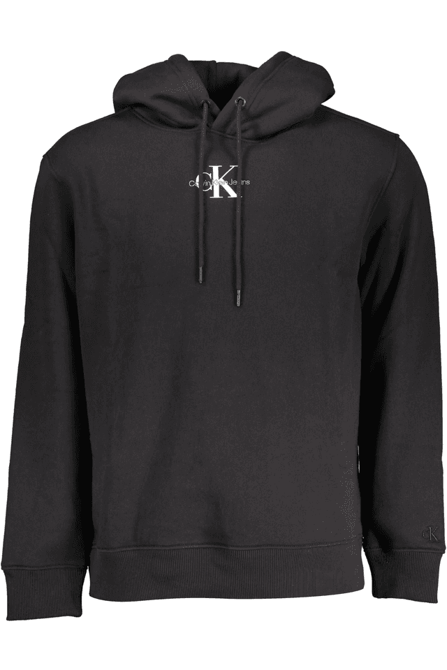 4640CALVIN KLEIN FELPA SENZA ZIP UOMO NERO