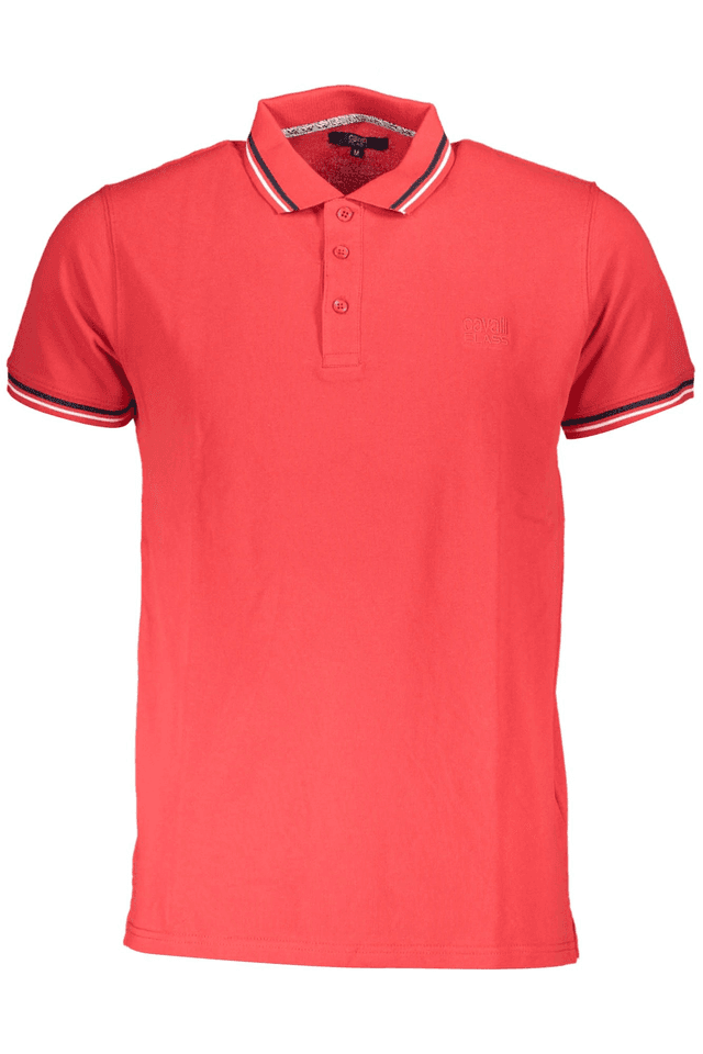 4563CAVALLI CLASS POLO MANICHE CORTE UOMO ROSSO