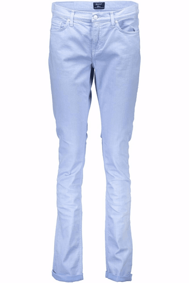 568GANT PANTALONE DONNA AZZURRO