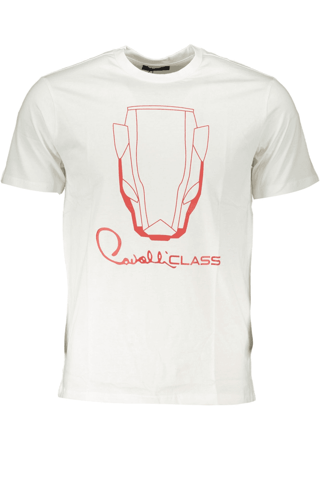 6783CAVALLI CLASS T-SHIRT MANICHE CORTE UOMO BIANCO