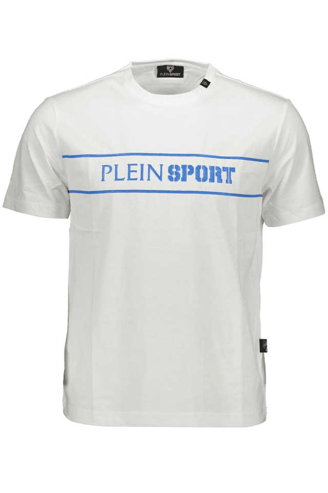 1208PLEIN SPORT T-SHIRT MANICHE CORTE UOMO BIANCO