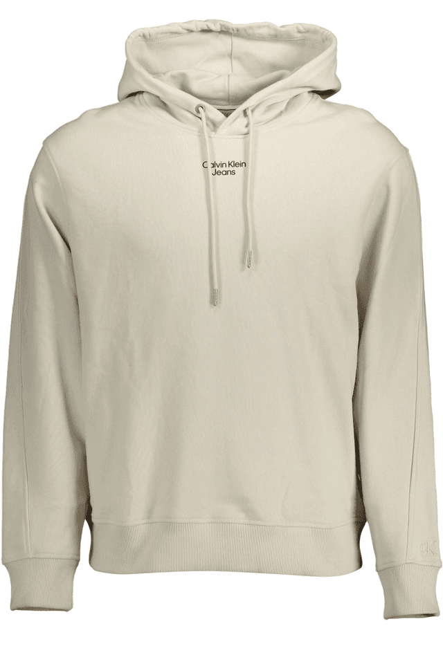 1426CALVIN KLEIN FELPA SENZA ZIP UOMO BEIGE