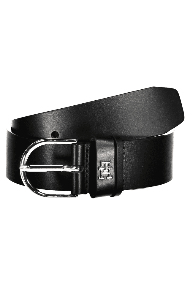 7315TOMMY HILFIGER CINTURA IN PELLE DONNA NERO