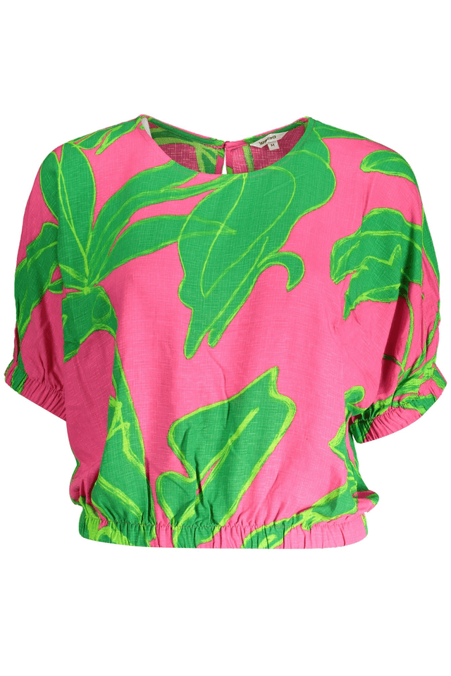3389DESIGUAL T-SHIRT MANICHE CORTE DONNA ROSA