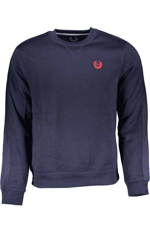 6172GIAN MARCO VENTURI FELPA SENZA ZIP UOMO BLU
