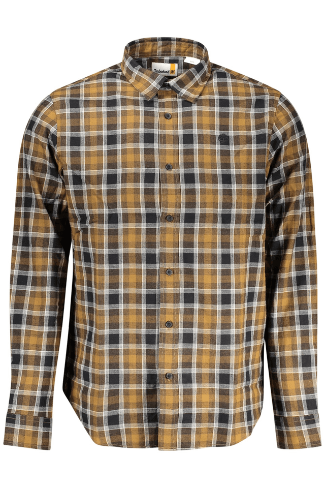 10667TIMBERLAND CAMICIA MANICHE LUNGHE UOMO MARRONE