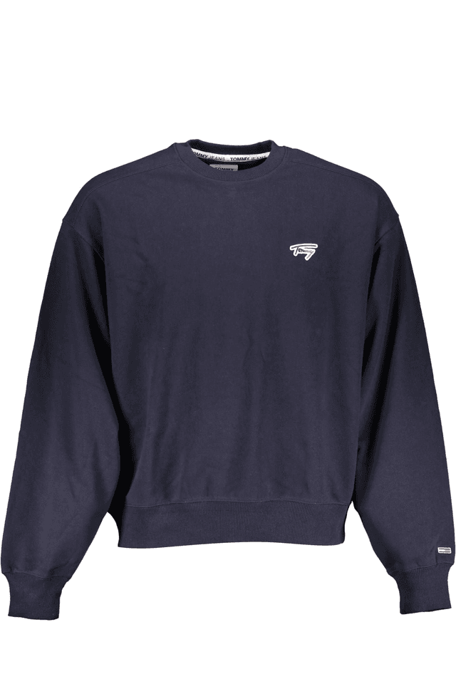 4671TOMMY HILFIGER FELPA SENZA ZIP UOMO BLU