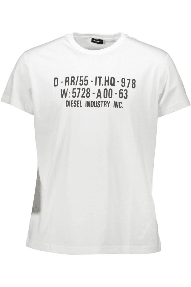 124DIESEL T-SHIRT MANICHE CORTE UOMO BIANCO