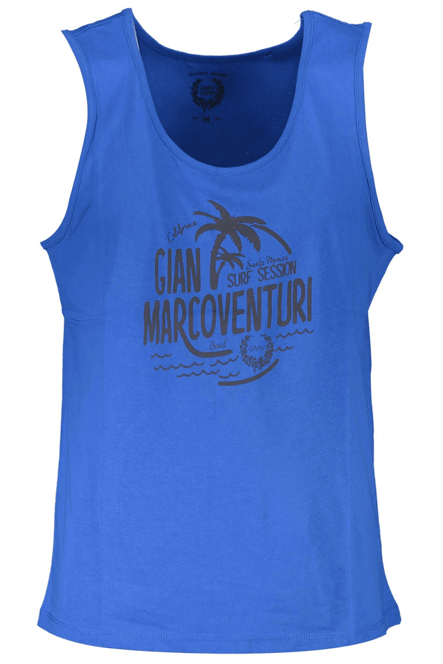 4194GIAN MARCO VENTURI CANOTTA UOMO BLU
