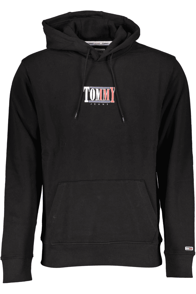 2604TOMMY HILFIGER FELPA SENZA ZIP UOMO NERO