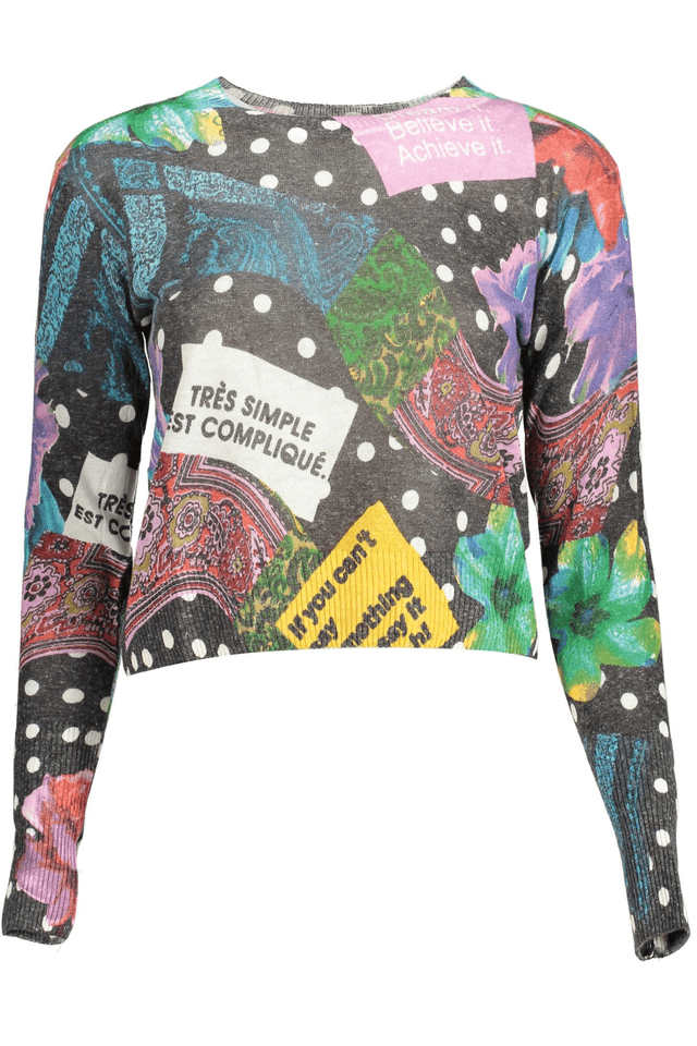 2211DESIGUAL MAGLIA DONNA NERO