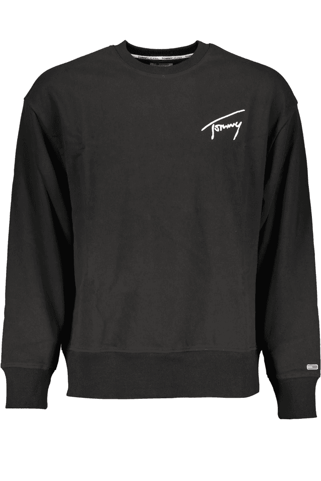 2563TOMMY HILFIGER FELPA SENZA ZIP UOMO NERO