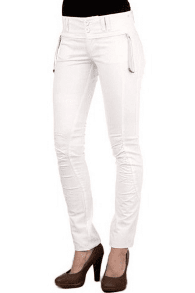 908PHARD PANTALONE DONNA BIANCO