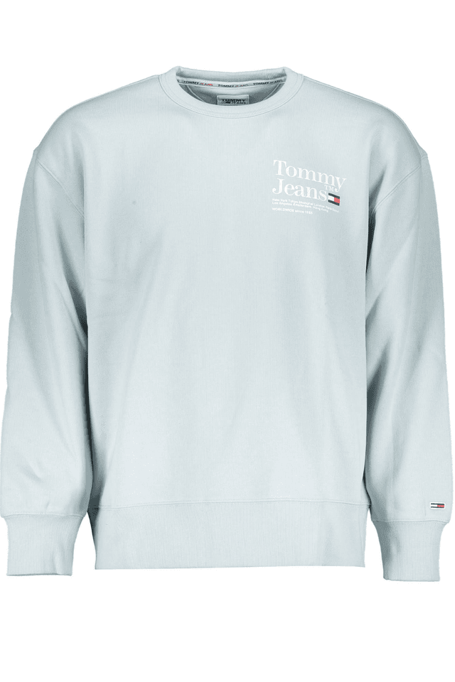 2562TOMMY HILFIGER FELPA SENZA ZIP UOMO AZZURRO