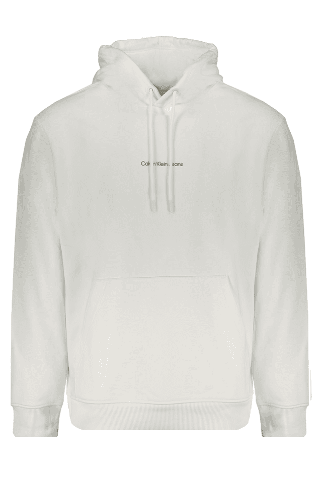 9807CALVIN KLEIN FELPA SENZA ZIP UOMO BIANCO