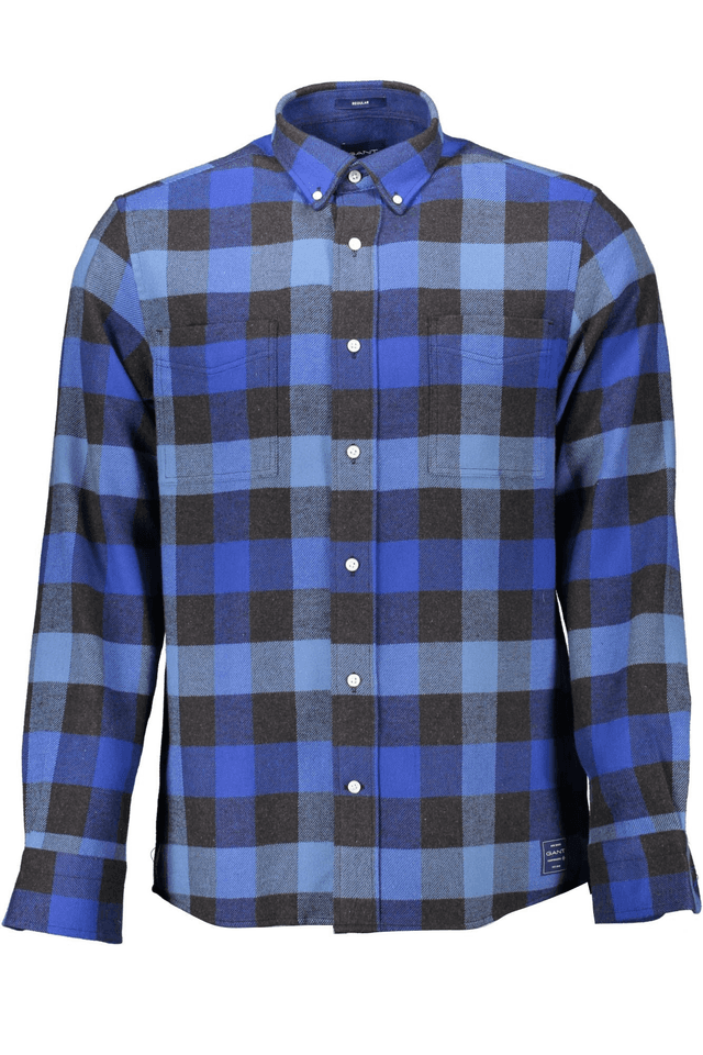 1133GANT CAMICIA MANICHE LUNGHE UOMO BLU