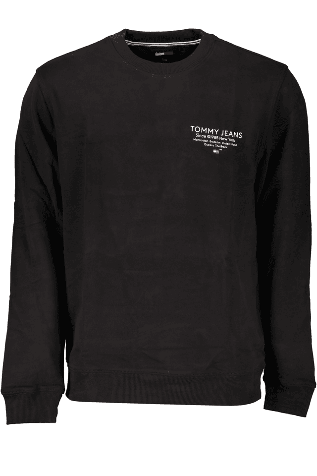 7220TOMMY HILFIGER FELPA SENZA ZIP UOMO NERO