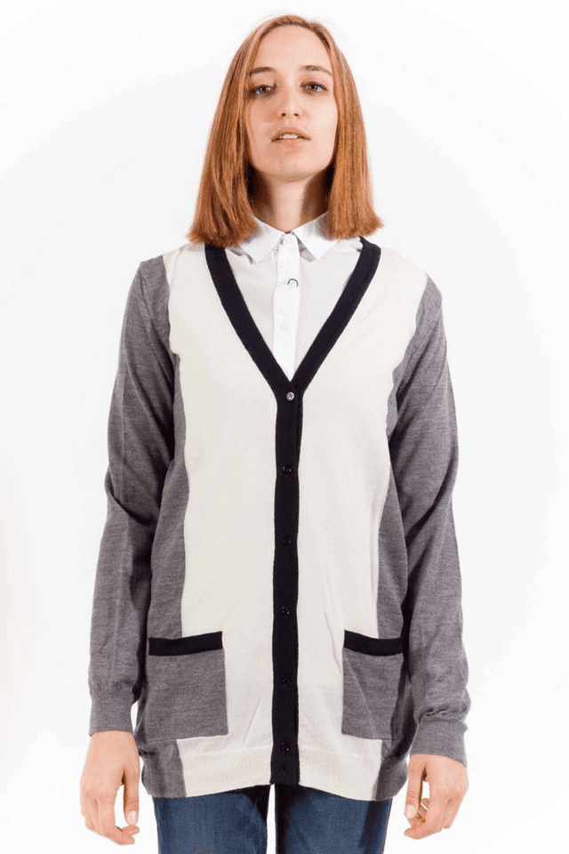 438GANT CARDIGAN DONNA GRIGIO