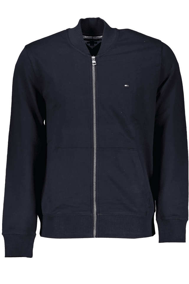 6963TOMMY HILFIGER FELPA CON ZIP UOMO BLU