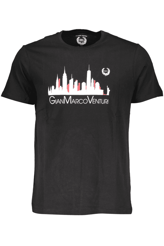 4048GIAN MARCO VENTURI T-SHIRT MANICHE CORTE UOMO NERO