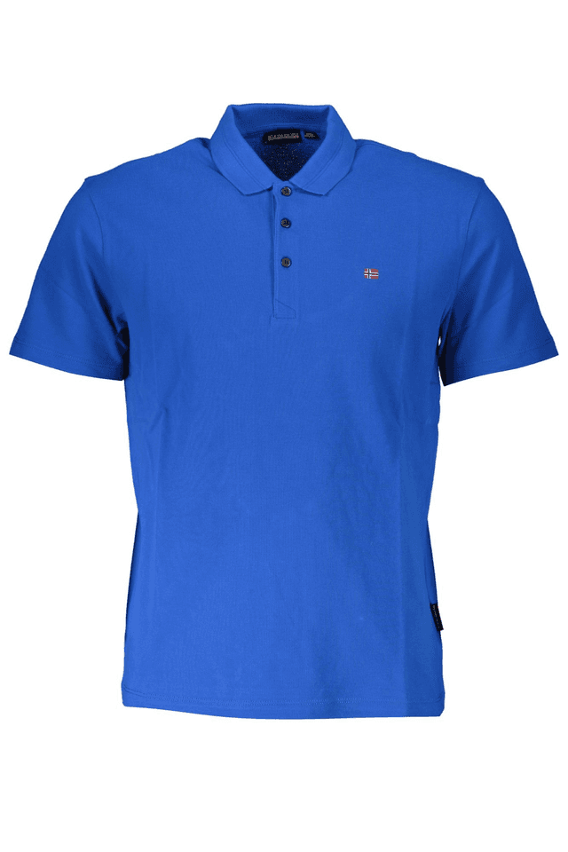 7602NAPAPIJRI POLO MANICHE CORTE UOMO BLU