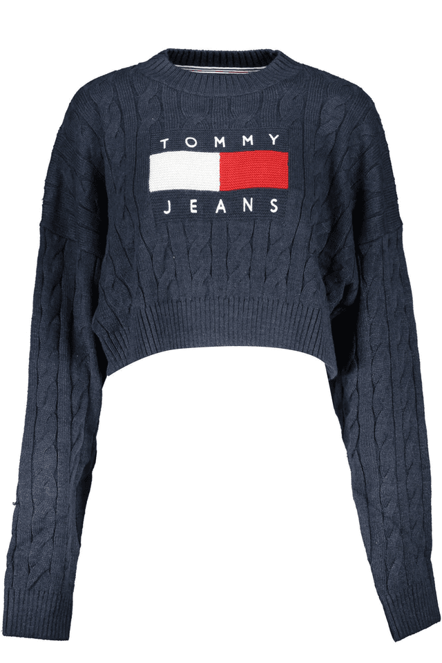6442TOMMY HILFIGER MAGLIA DONNA BLU
