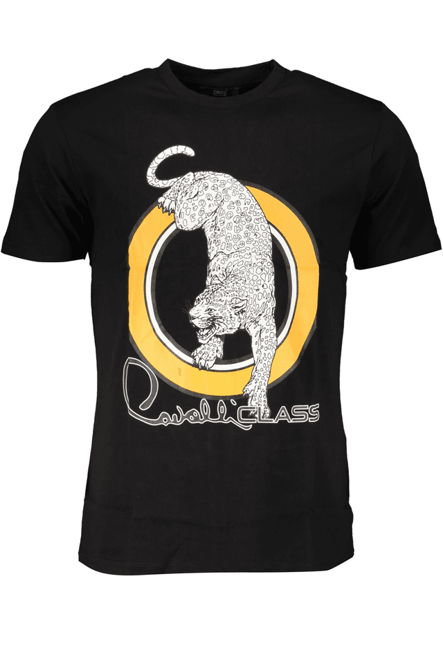 6781CAVALLI CLASS T-SHIRT MANICHE CORTE UOMO NERO
