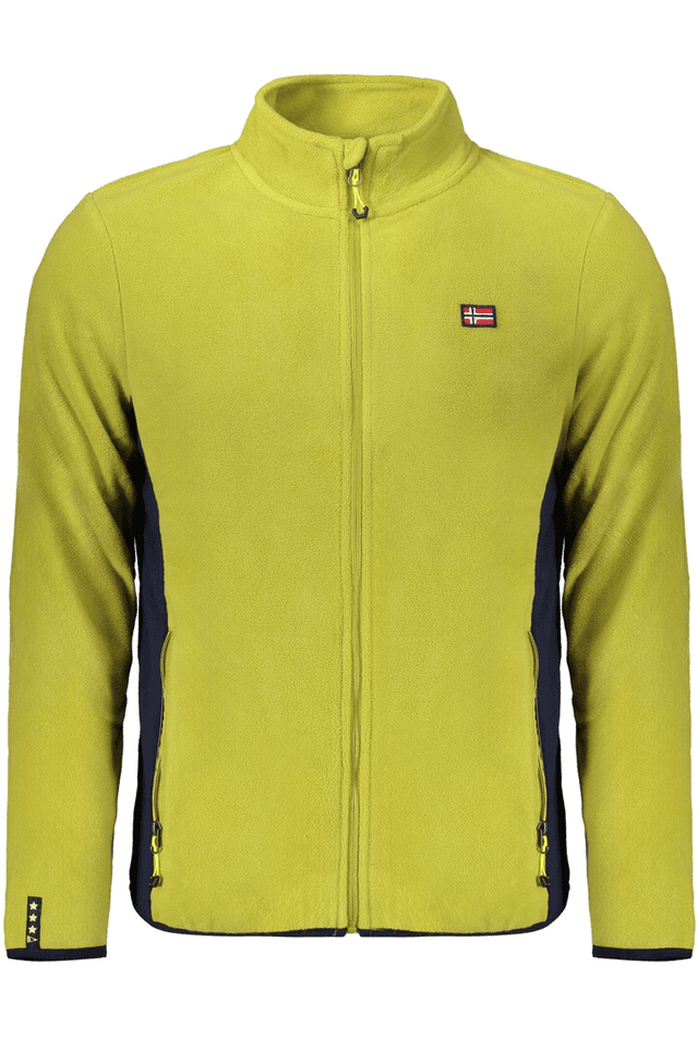 10191NORWAY 1963 FELPA CON ZIP UOMO GIALLO