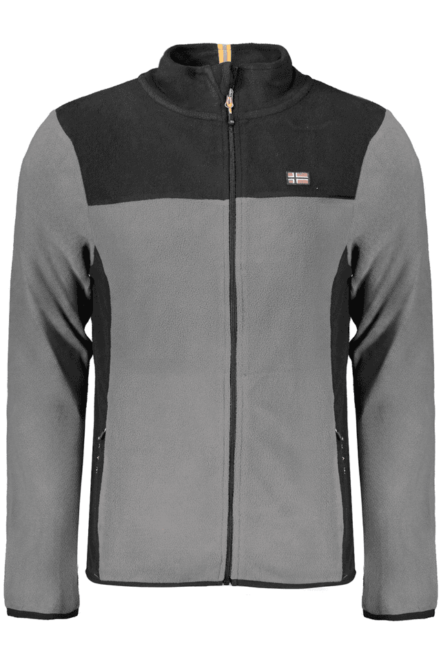 10185NORWAY 1963 FELPA CON ZIP UOMO GRIGIO