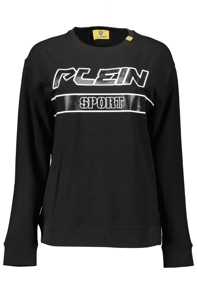 1092PLEIN SPORT FELPA SENZA ZIP DONNA NERO