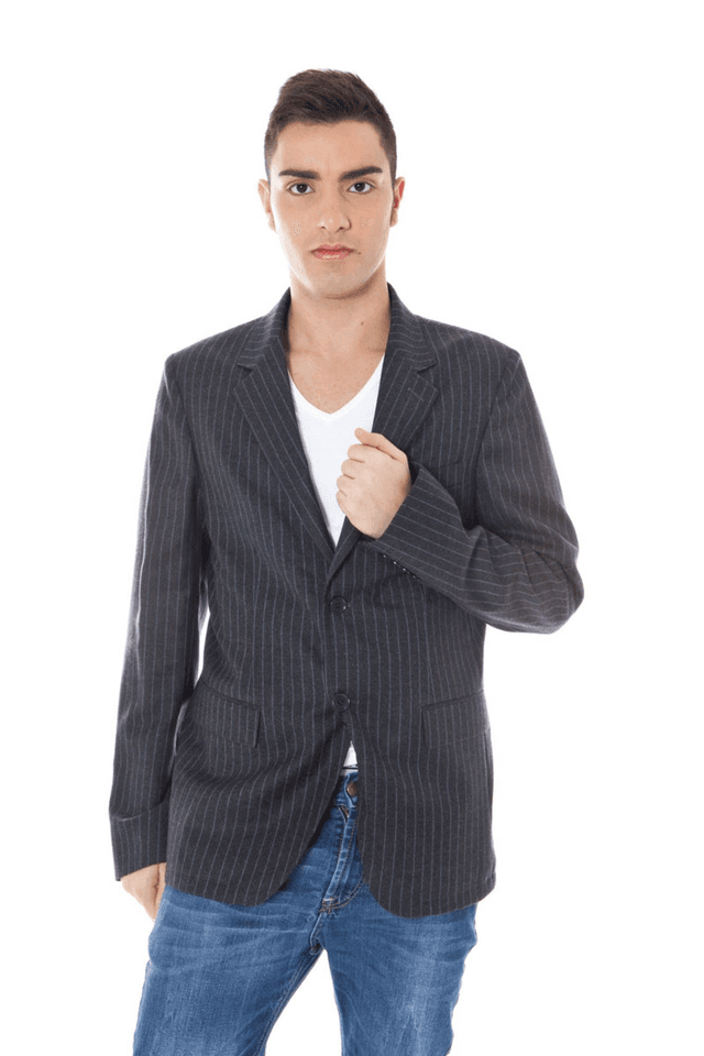 566CALVIN KLEIN GIACCA CLASSICA UOMO GRIGIO