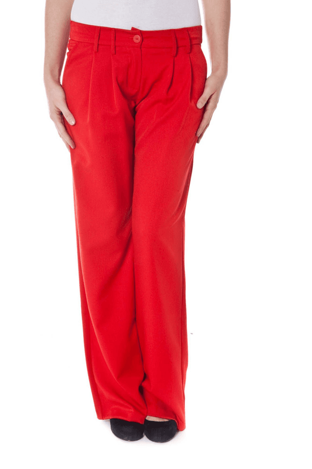 655DENNY ROSE PANTALONE DONNA ROSSO