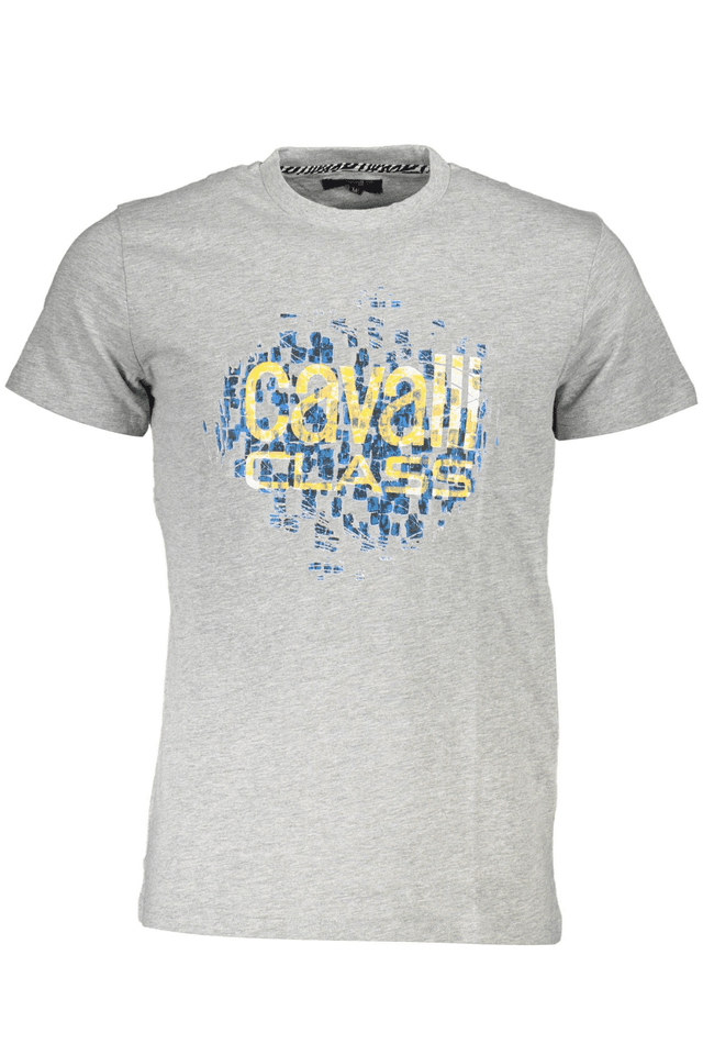 4546CAVALLI CLASS T-SHIRT MANICHE CORTE UOMO GRIGIO