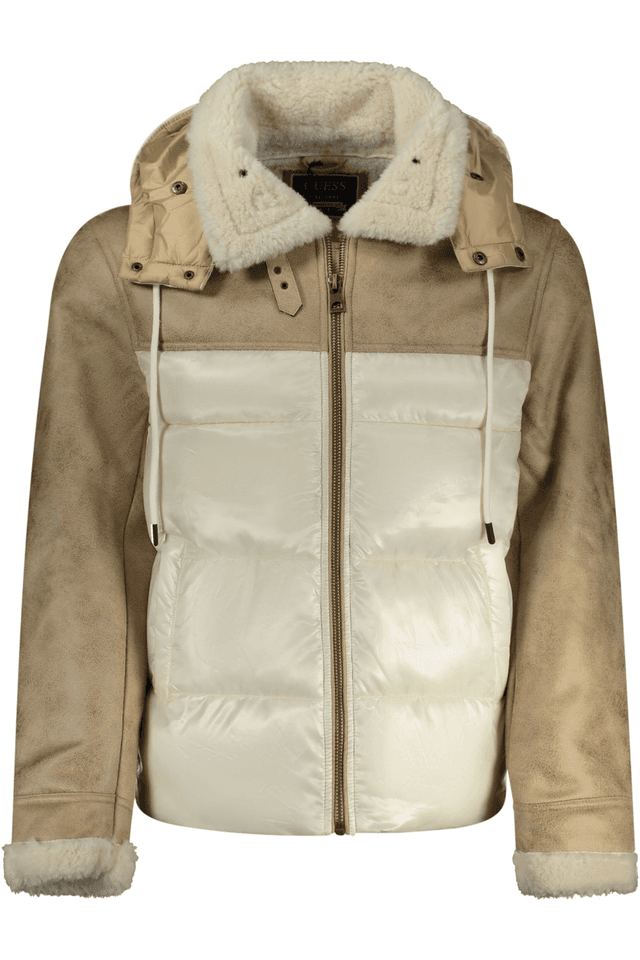 10337GUESS JEANS GIUBBOTTO UOMO BEIGE