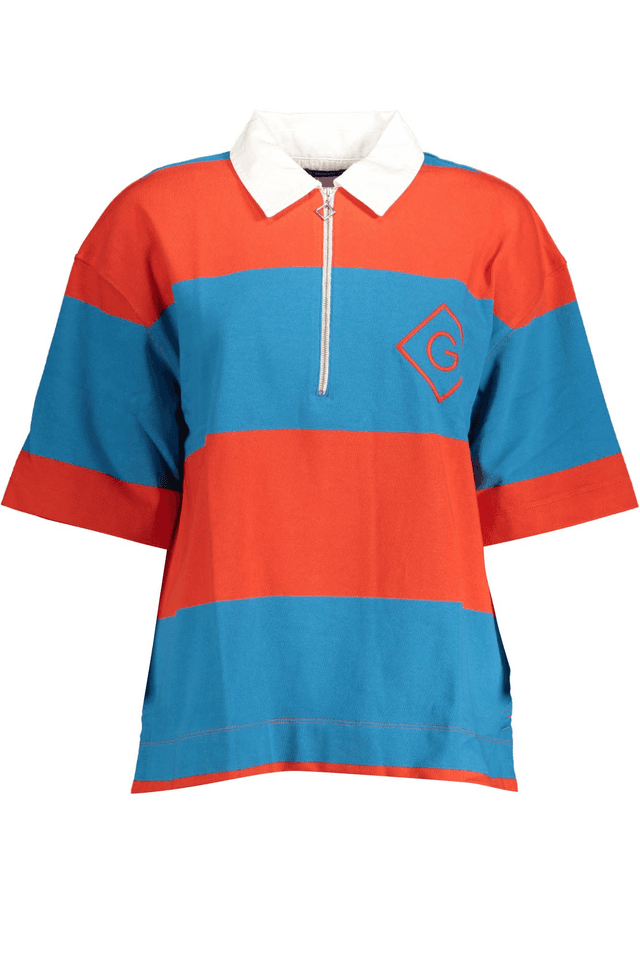 2164GANT POLO MANICHE CORTE DONNA ROSSO