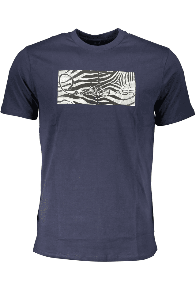 6775CAVALLI CLASS T-SHIRT MANICHE CORTE UOMO BLU