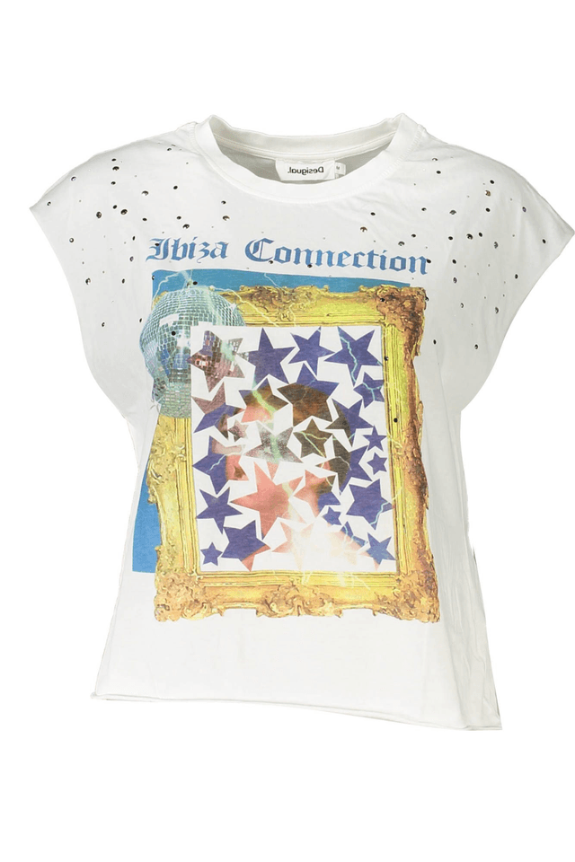 3149DESIGUAL T-SHIRT SENZA MANICHE DONNA BIANCO
