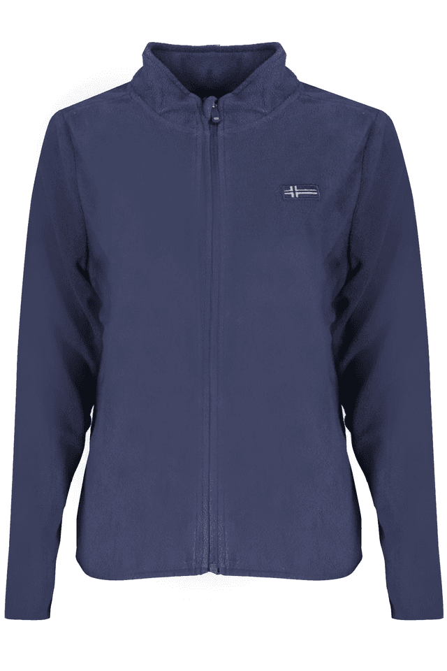 10086NORWAY 1963 FELPA CON ZIP DONNA BLU