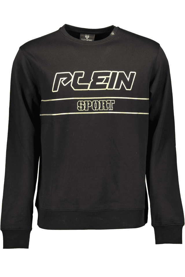 1232PLEIN SPORT FELPA SENZA ZIP UOMO NERO