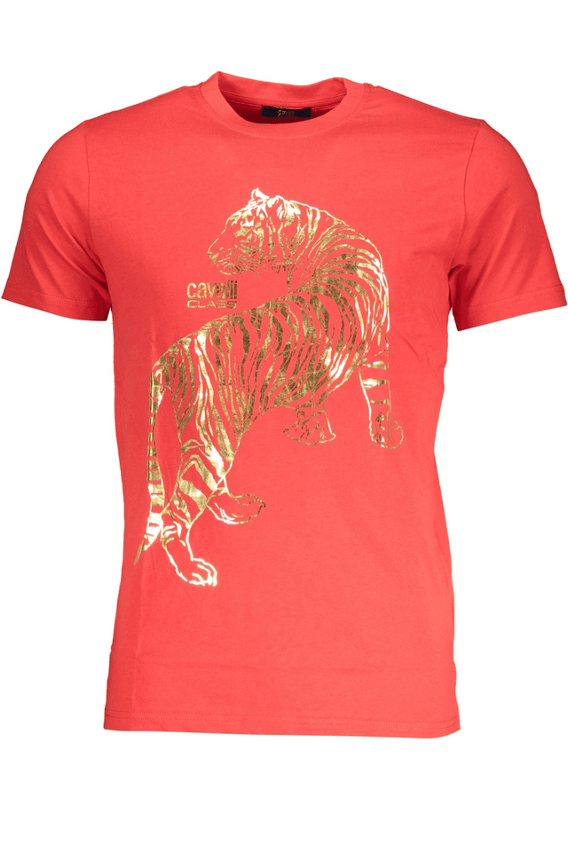 7729CAVALLI CLASS T-SHIRT MANICHE CORTE UOMO ROSSO