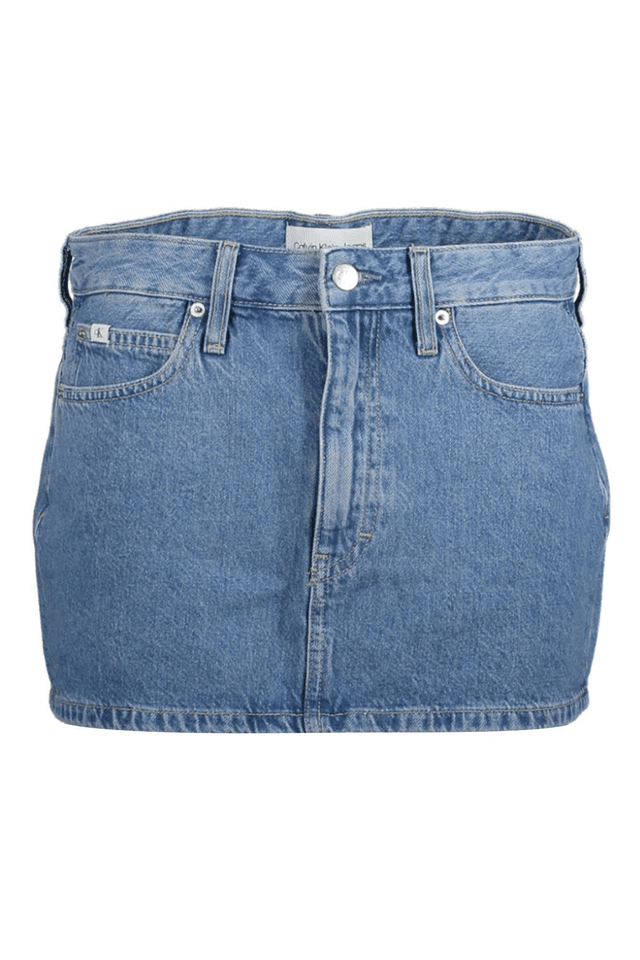 3184CALVIN KLEIN GONNA CORTA DONNA AZZURRO