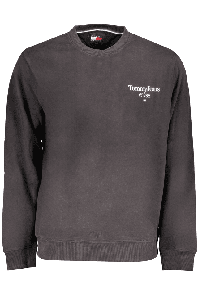 9133TOMMY HILFIGER FELPA SENZA ZIP UOMO NERO