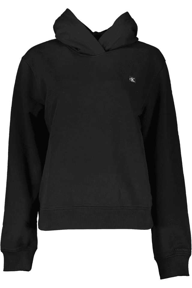 6908CALVIN KLEIN FELPA SENZA ZIP DONNA NERO