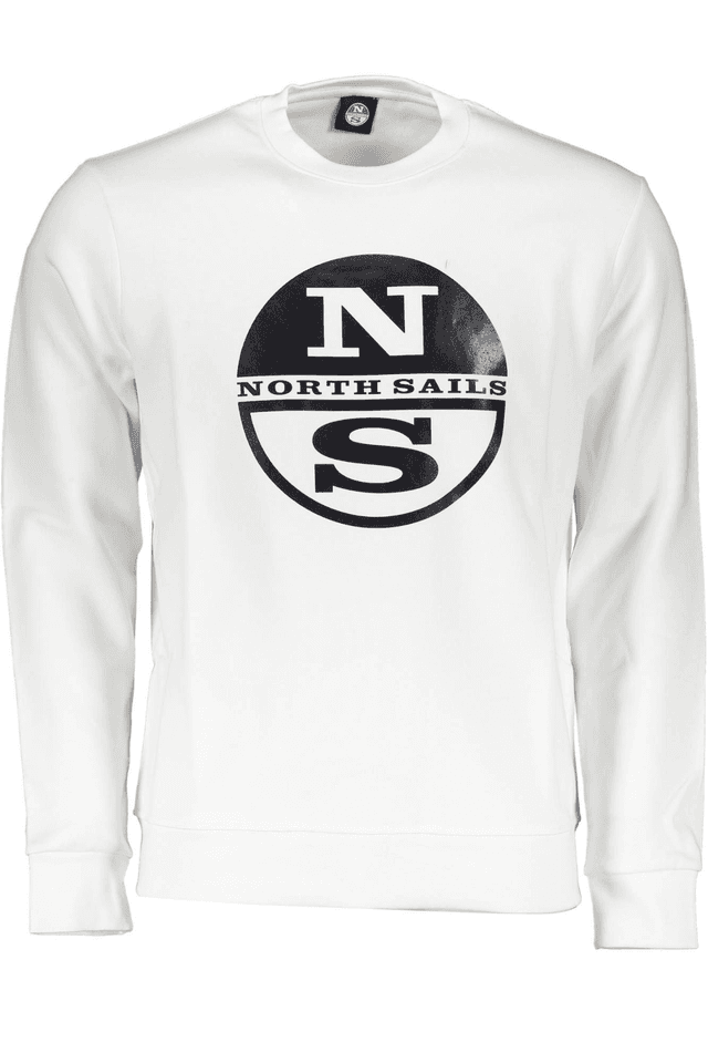 2422NORTH SAILS FELPA SENZA ZIP UOMO BIANCO