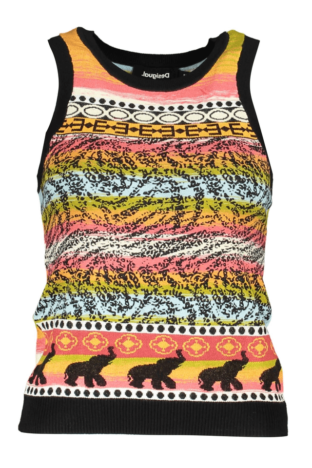 3129DESIGUAL CANOTTA DONNA NERO