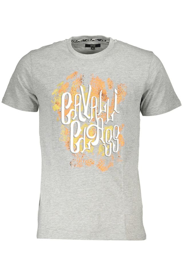 4552CAVALLI CLASS T-SHIRT MANICHE CORTE UOMO GRIGIO