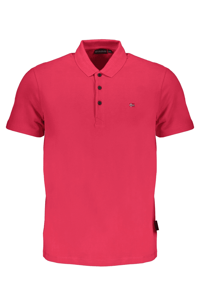 8441NAPAPIJRI POLO MANICHE CORTE UOMO ROSA