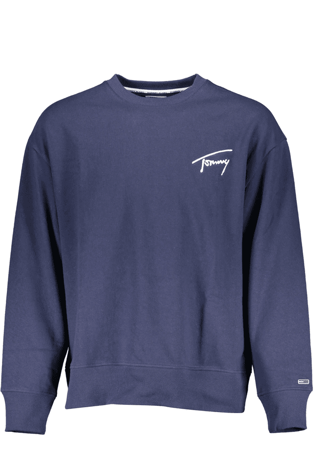 1987TOMMY HILFIGER FELPA SENZA ZIP UOMO BLU