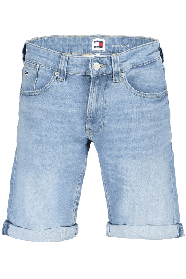 9128TOMMY HILFIGER JEANS SHORT UOMO AZZURRO